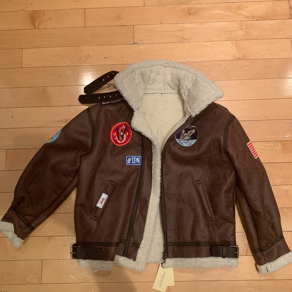 Around the Corner Aviator Jacket with Patches